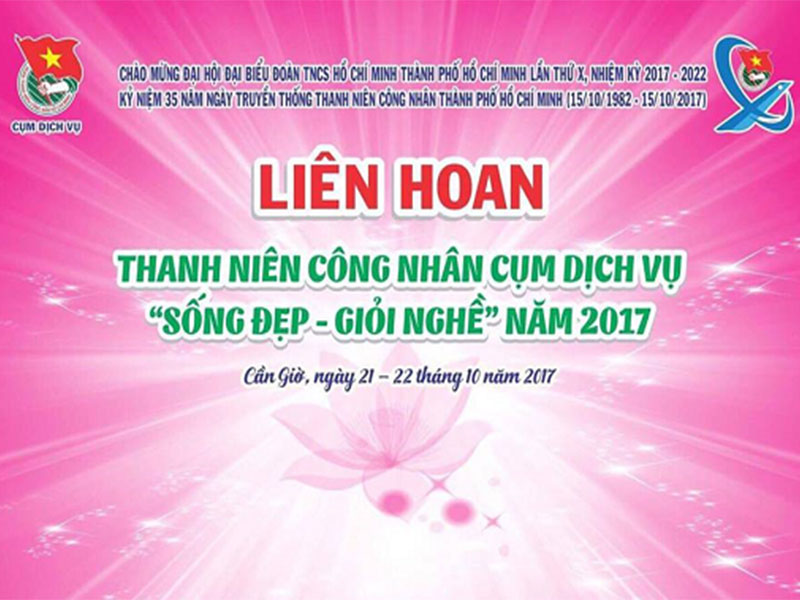 Liên hoan “Thanh niên công nhân Cụm Dịch vụ Sống đẹp – Giỏi nghề” năm 2017