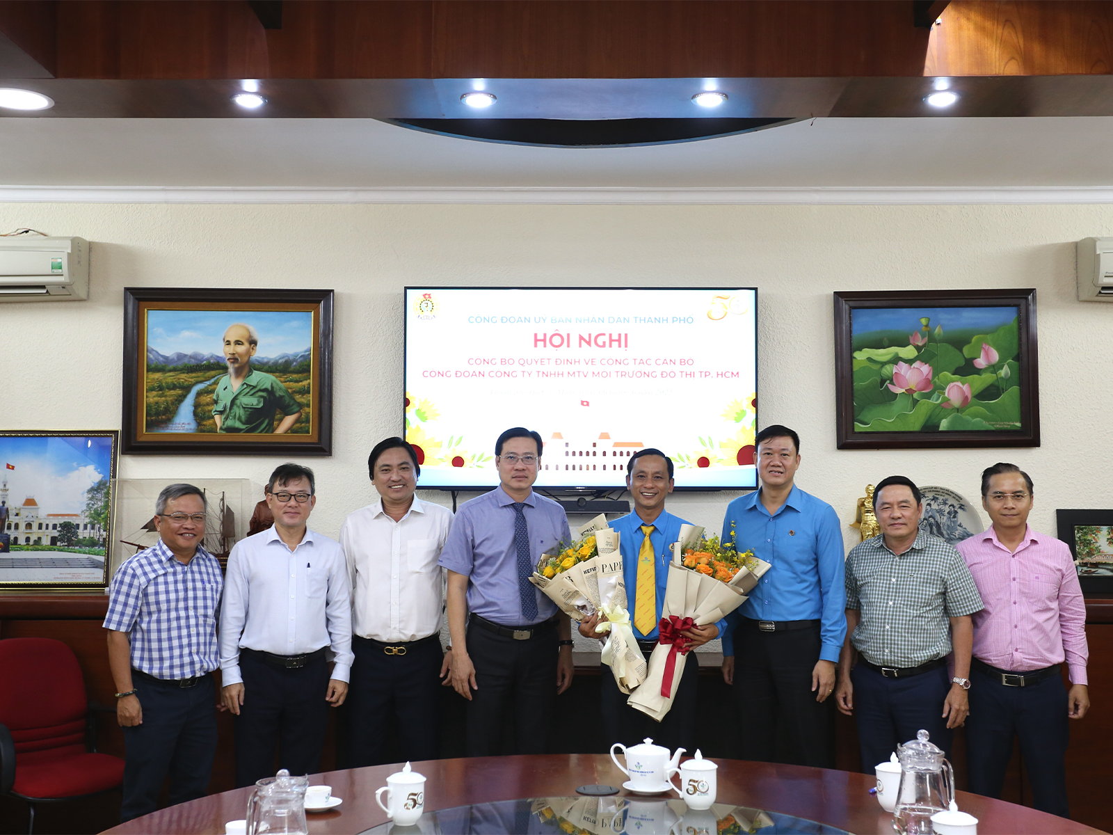 LỄ TRAO QUYẾT ĐỊNH VỀ CÔNG TÁC CÁN BỘ CÔNG ĐOÀN CÔNG TY NK 2022-2027