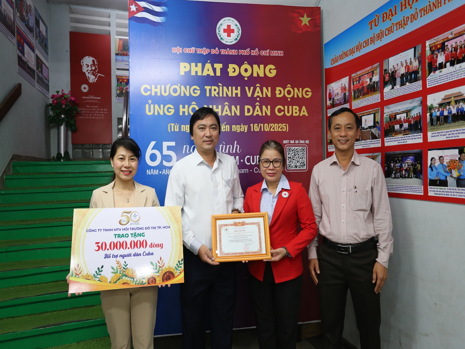 HƯỞNG ỨNG CHƯƠNG TRÌNH ỦNG HỘ NHÂN DÂN CUBA